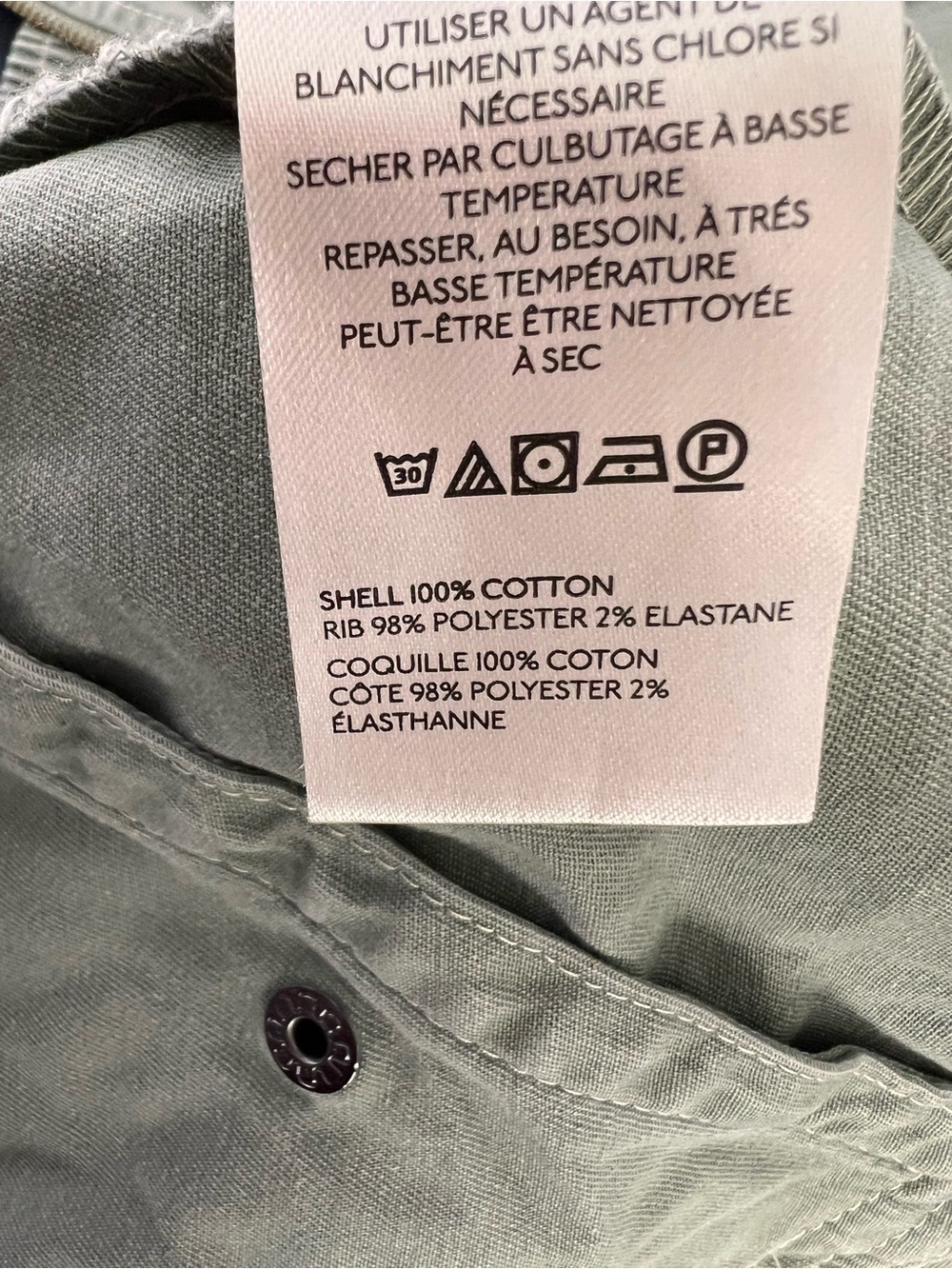 Pilcro Anthropologie Bomber Jacket Women’s Medium Olive Green Crop B26 - Picture 9 of 9